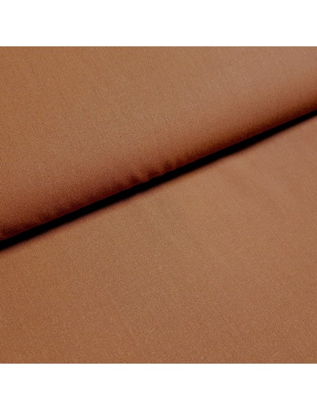 Tissu, Tailleur Uni, Marron Clair, Laize 160 cm, 70% Polyester 30% Coton