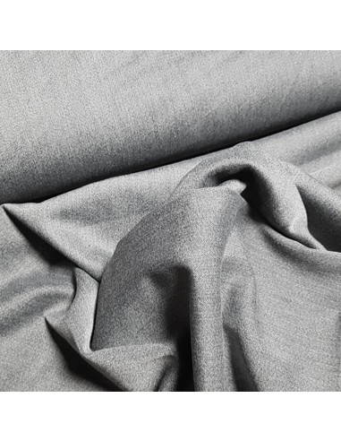Tissu, Tailleur Mélangé Stretch, Gris, Laize 140 cm, 70% Laine 30% Viscose