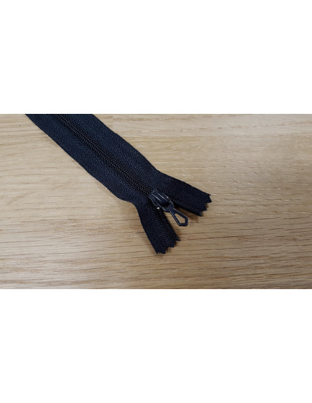 Fermeture Eclair Z51, Nylon, bleu marine foncé, 18cm