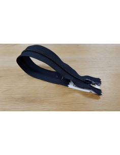 Fermeture Eclair Z51, Nylon, bleu marine foncé, 30cm