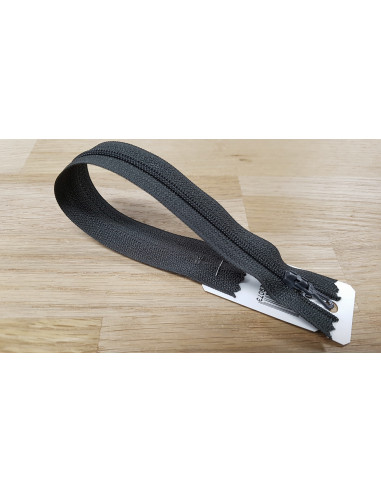 Fermeture Eclair Z51, Nylon, gris anthracite, 15cm