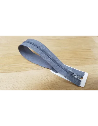 Fermeture à glissière Z51 gris foncé 20 cm | Zephyr Tissus