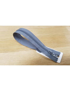 Fermeture Eclair Z51, Nylon, gris foncé, 25cm