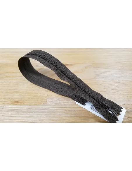 Fermeture à glissière Prym Z51 marron 40 cm | Zephyr Tissus