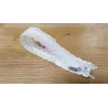 Fermeture Eclair Z82, Nylon invisible dentelle, blanc, 22cm