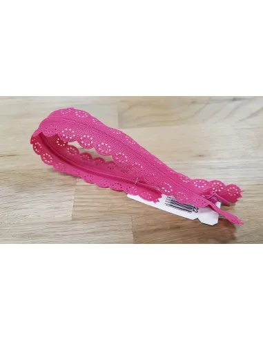Fermeture dentelle Prym Z82, rose vif, 60 cm | Zephyr Tissus