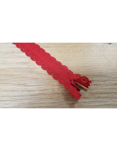 Fermeture invisible Prym Z82 rouge 22 cm | Zephyr Tissus