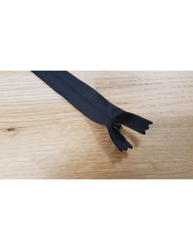 Fermeture Eclair Z41, Nylon invisible, noir, 22cm