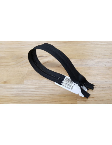 Fermeture Eclair Z41, Nylon invisible, noir, 60cm