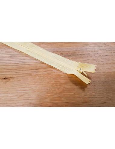 Fermeture Eclair Z41, Nylon invisible, vanille, 40cm