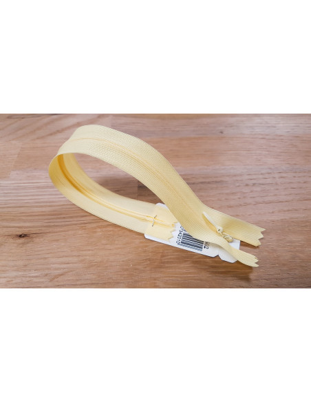 Fermeture Eclair Z41, Nylon invisible, vanille, 60cm