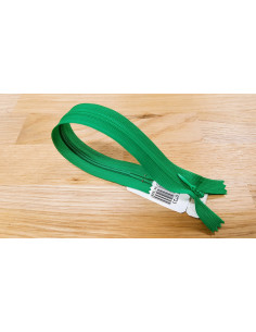 Fermeture Eclair Z41, Nylon invisible, vert émeraude, 40cm