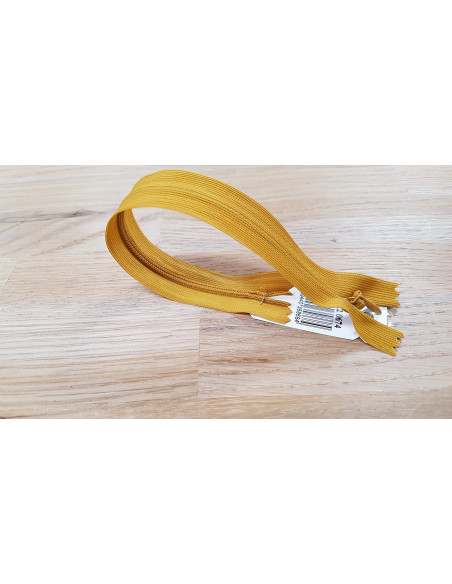 Fermeture Eclair Z41, Nylon invisible, ocre, 40cm