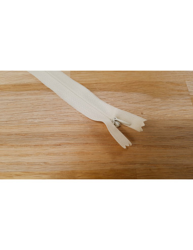 Fermeture Eclair Z41, Nylon invisible, lin, 60cm