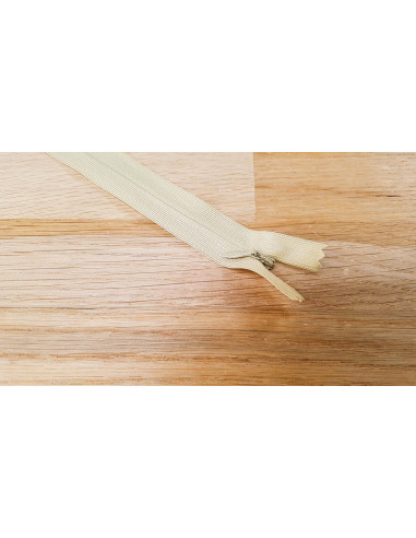 Fermeture Eclair Z41, Nylon invisible, safari, 22cm