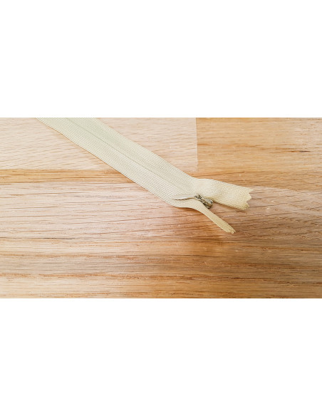 Fermeture Eclair Z41, Nylon invisible, safari, 40cm