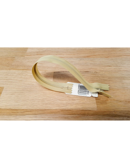 Fermeture Eclair Z41, Nylon invisible, safari, 60cm