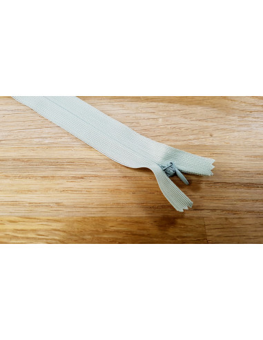 Fermeture Eclair Z41, Nylon invisible, tilleul, 40cm