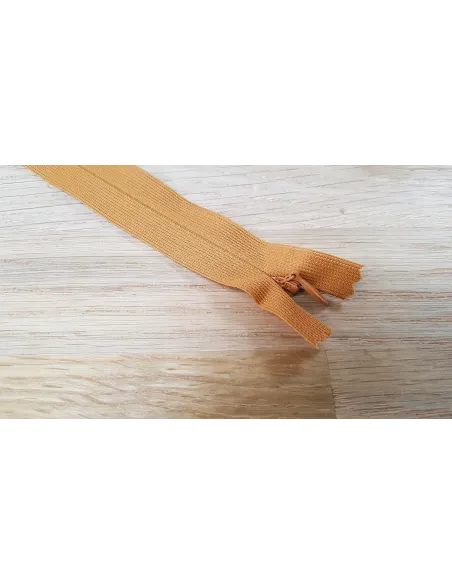 Fermeture invisible Prym Z41, havane, 22 cm | Zephyr Tissus