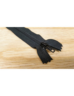 Fermeture Eclair 5mm, Nylon, noir, 20cm 2