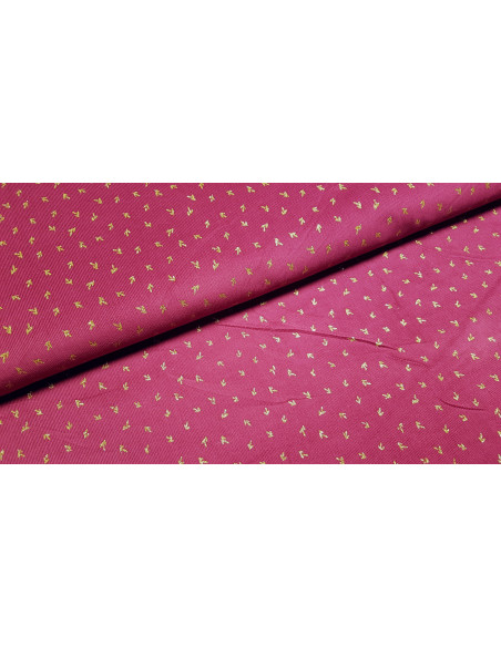 Velours milleraies glitter rose fuchsia