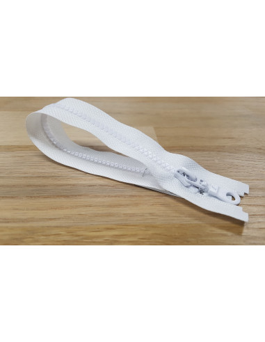 Fermeture Eclair Z54, Moulée, blanc, 45cm