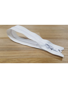 Fermeture Eclair Z54, Moulée, blanc, 75cm