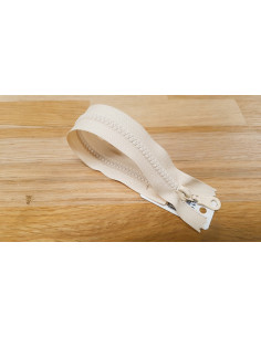 Fermeture Eclair Z54, Moulée, blanc cassé, 25cm