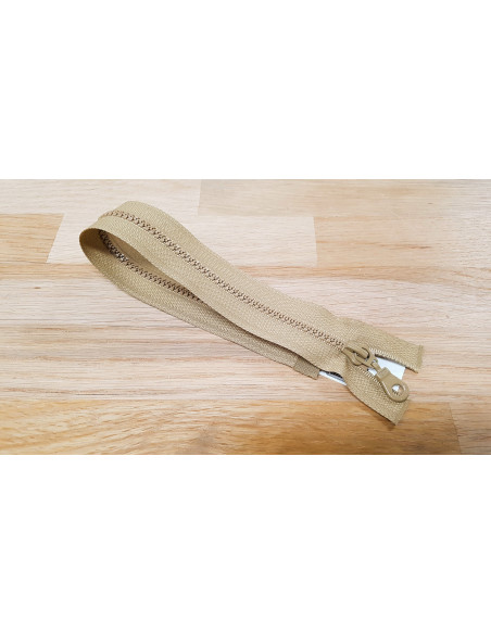 Fermeture Eclair Z54, Moulée, beige moyen, 60cm