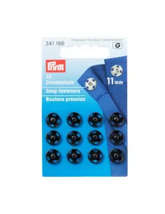 Boutons pression à coudre Prym 11 mm Noir | Zephyr Tissus
