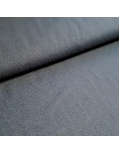 Tissu, Coton Gratté (Pilou) Uni, Bleu Marine, Laize 142 cm, 100% Coton 165g/m²