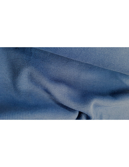 Bord cote tubulaire bleu jeans