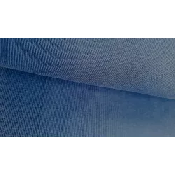 Bord cote tubulaire bleu jeans