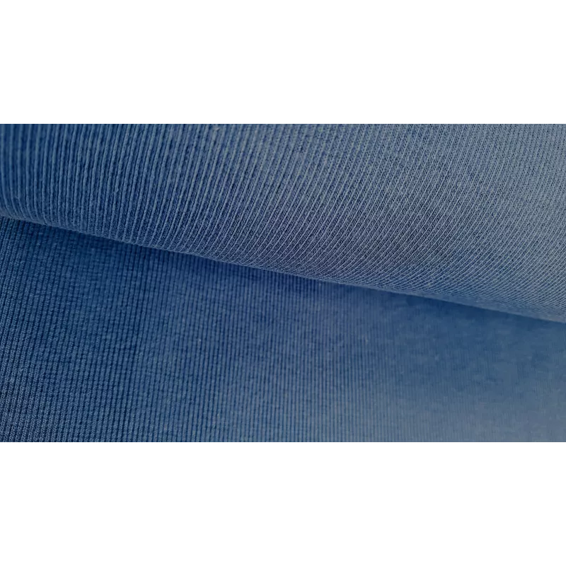 Bord cote tubulaire bleu jeans