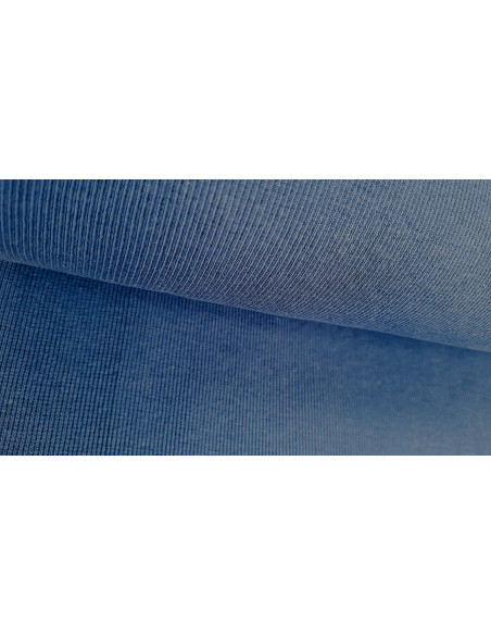 Bord cote tubulaire bleu jeans