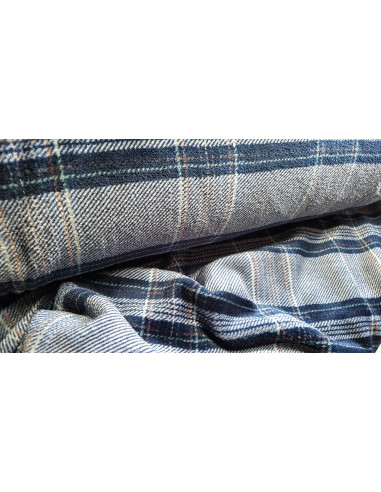 Polaire doudou carreaux