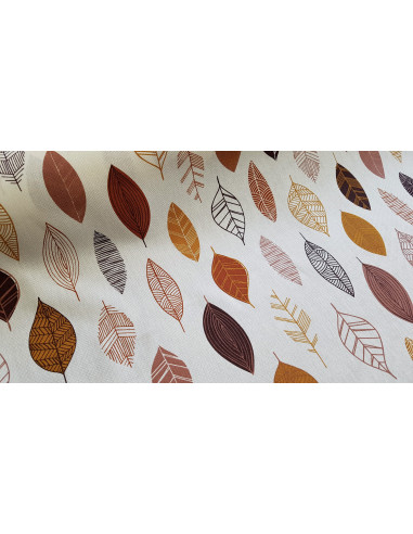 Coton bachette feuilles d'automne