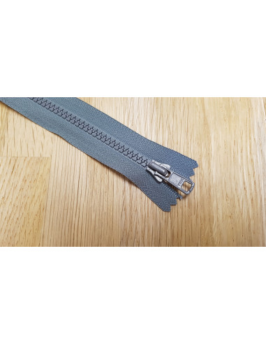 Fermeture Eclair Z53, Moulée, gris foncé, 30cm