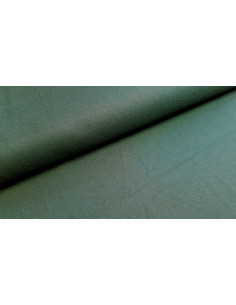 Jersey maille coton uni vert sapin
