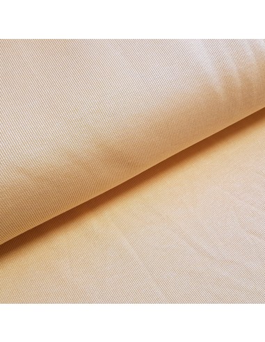 Tissu, Jersey de Coton Uni, Jaune Pâle, Laize 160 cm, Coton Stretch Oeko-Tex