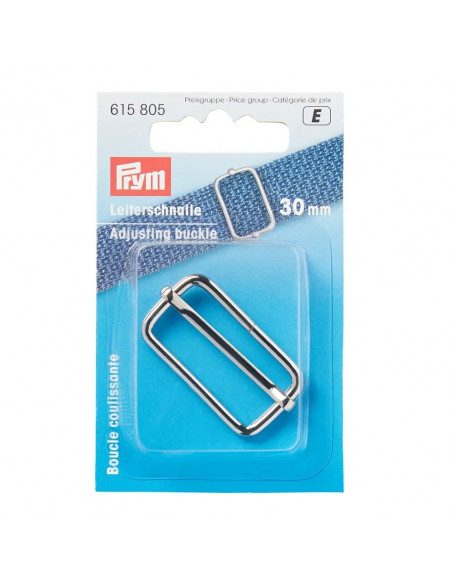 Boucle coulissante, 30mm, argent