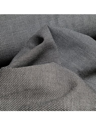 Tissu, Pied de Poule, Gris, Laize 140 cm, Mélange Laine Viscose