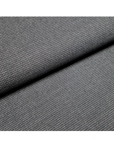 Tissu, Toile Piquée Unie, Gris Anthracite, Laize 140 cm, Polyester Viscose Spandex