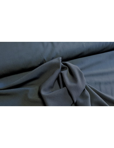 Toile pantalon unie marine