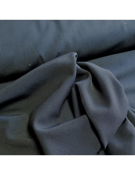 Tissu, Toile Unie, Marine, Laize 150 cm, 100% Polyester