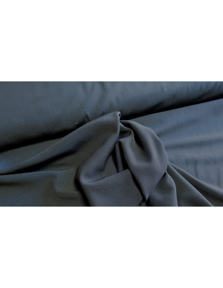 Toile pantalon unie marine