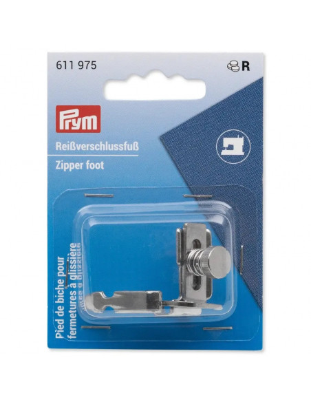 Pied de biche pour fermetures à glissière pour machines à coudre