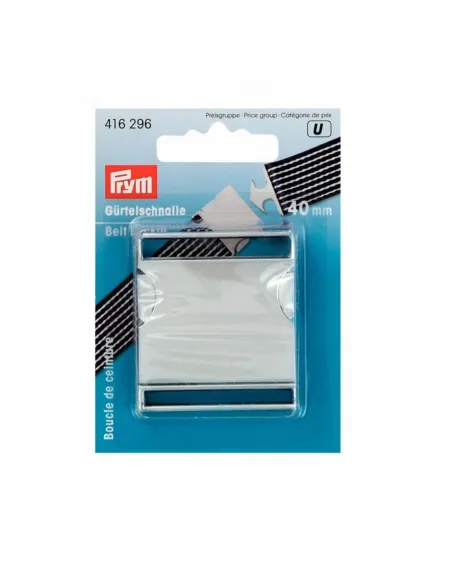 Boucle de ceinture Prym argentée 40 mm | Zephyr Tissus
