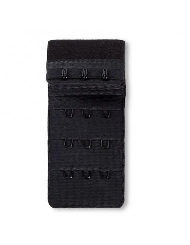 Rallonge attache de soutien-gorge, crochet 3x3, 40mm, noir