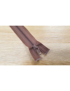 Fermeture Eclair Z54, Moulée, marron chocolat, 40cm 2
